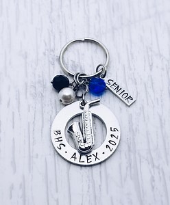 Marching Band Color Guard Senior Charm Keychain Gift, Band, Orchestra, Senior Night, Banquet, 2025 Senior, Senior Night, Grad, Graduation, - Etsy