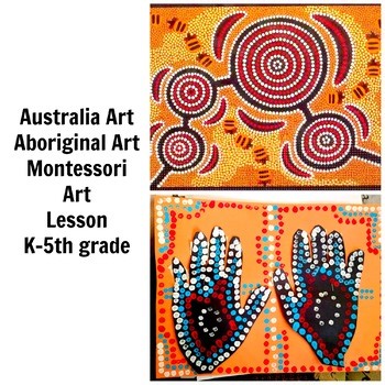 Australia Aboriginal Art Lesson Montessori 1st-4th Grade Painting Common Core