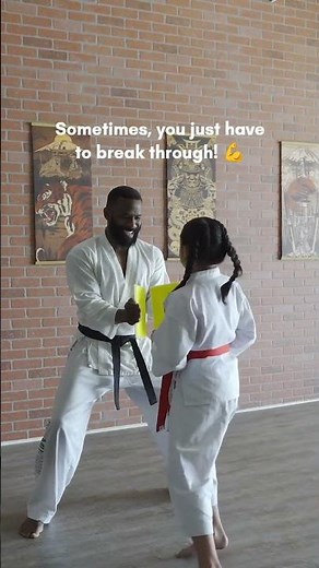 Little Karate Kid Smashes a Board Like a Pro! 🥋💥
