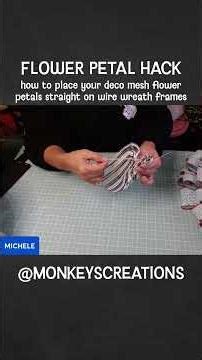 Deco Mesh Hack for Wire Work Forms: Tutorial #crafthacks #decomesh