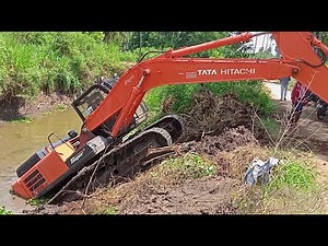 TATA HITACHI EX200Lc Earth Work Video 😀