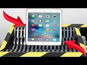 Experiment Apple Ipad vs Shredder | crushing metal | Satisfying ASMR video!
