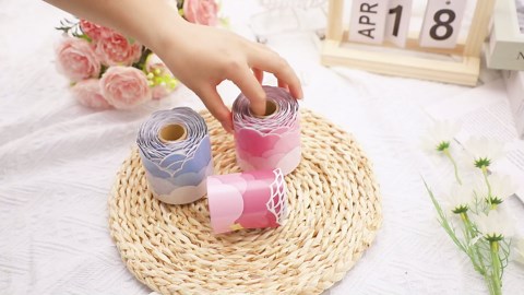 65ft Mother's Day‌ Bulletin Board Borders, 2 Rolls of Pink Sky White Clouds Shape Die Cut Trim Bulletin Board Decorations for Mother's Day‌ School Classroom Blackboard Office Wall Window Party Decor