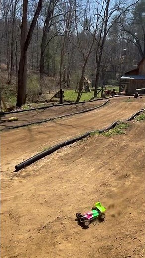 1/10 Scale RC Buggy On Backyard RC Track! Off Road Racing Fun!
