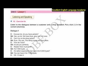 Grade - 7 (Unit - 3, Lesson - 1, Exercise - 6A) Listening