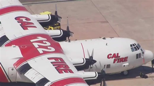 California deploys massive C-130 Hercules air tanker to fight fire