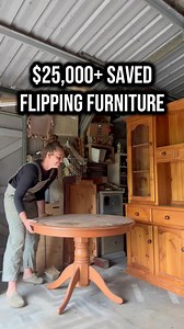 This pedestal table was a free marketplace pickup. I refinished the top and sealed the natural timber using Fiddes Ultra Raw Hard Wax Oil & painted the base for durability with Porters Paints Aquasatin in Aniseed. Under 3 hours hands-on work. Sold in 24 hours. $320 sale price. Around $240 profit after expenses. Simple, realistic furniture flipping. #furnituremakeover #furnitureflipping #smallbusinesslife #beforeandafter #timber #diy #craft #beforeandafter | Flip2Thrive