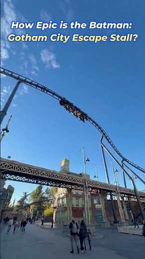 The Stall on Batman: Gotham City Escape is INSANE #CoasterLife #ThemePark