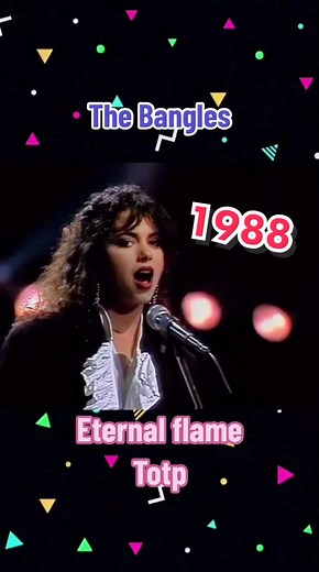 The Bangles - Eternal flame TOTP 1988. Written by the forever gorgeous Susanna Hoffs in 1988, “Eternal flame” became a huge number 1 hit in kany European countries. It was their third song for their debut album “Everywhere.” #allout80s #totp #topofthepops #thebangles #eternalflame #susannahoffs #80smusic #80spop #80ssoftrock #80sera #80skid #borninthe80s #80sthrowback