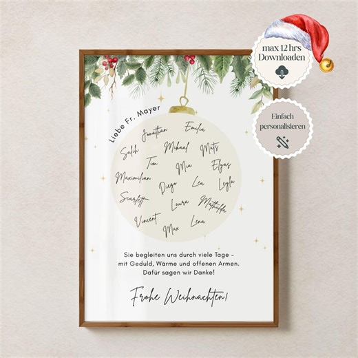 Kindergarten Christmas Card, Teacher Christmas Gift, Kindergarten Thank You, Teacher Greeting Card, Christmas, Teacher Thank You Card - Etsy Canada