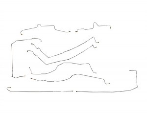 Chevy Avalanche Brake Line Set 2002 1500 w/130" WB 5.3L BLC-139-SS2 Stainless Steel