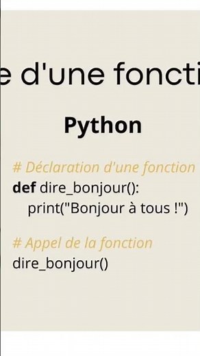 les fonctions en python #fonctions #algorithmes #python