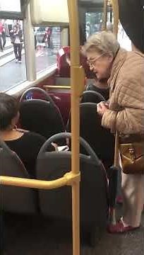 Racist white woman on British bus... and my son's reaction