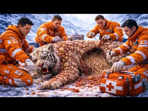 Rescue Team Saves Arctic Tiger Cub From Dense Infestation of Parasites and Tube Worms. #TOTO100