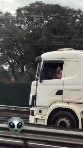 Trucker caught driving while high out of his mind 👽👽
