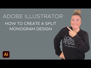 Adobe Illustrator — How to Create a Split Monogram