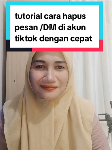 tutorial cara hapus pesan /DM di akun tiktok secara cepat dan aman simak ya tutorialnya #tutorial #hapus #pesan