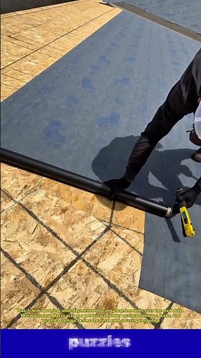 Satisfying Roofing Underlayment Installation | Waterproof Membrane Process.