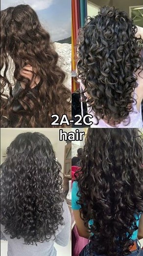 Hair texture types 💇🏽‍♀️ From 1A to 4C ✨ #hairtypes #haircare #fyp #hairtexture #fypシ