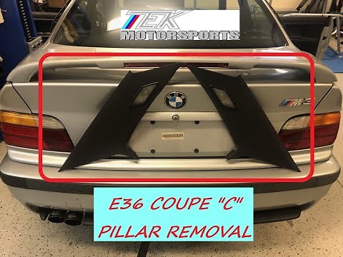 BMW E36 COUPE C pillar removal