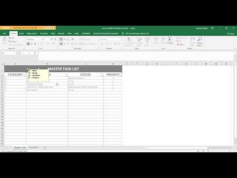 How to organize your life using 1 simple spreadsheet in Excel (plus free download)