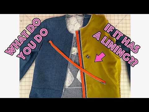 How To Sew A Separating Zipper Into Anything With Lining The Easy Way!