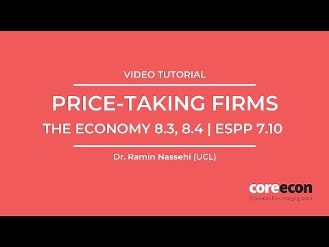 Video tutorial: Price-taking firms