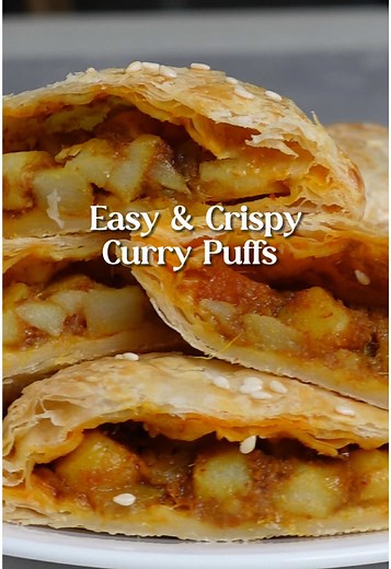 Easy Curry Puffs Recipe with FairPrice Chicken Curry Paste