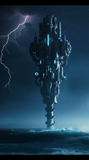 Alien Harvest Tower Emerges from the Ocean | Sci-Fi Cinematic #alienscifi #aliensmovie #alien