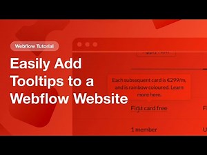 Easily Add Tooltips to a Webflow Website