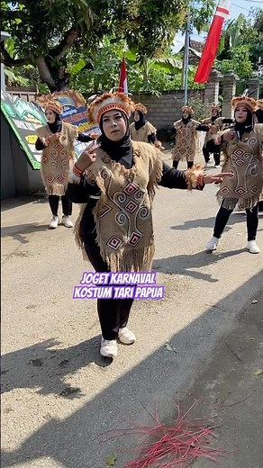 Joget karnaval kostum tari papua karnaval mlinjon
