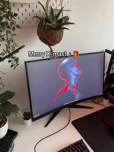 Chill Red Christmas Gaming Setup Ideas