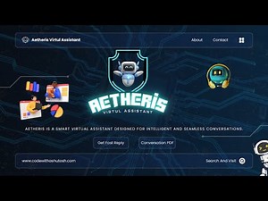 Aetheris AI Chatbot Tutorial | Smart Virtual Assistant | VVIT AI | PDF Download Feature