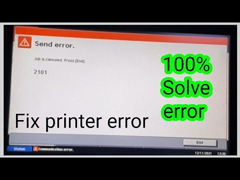 Fix Printer Error || kyocera km 5050 error 2101|| how to solve error 2101