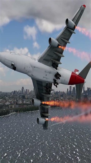 BOEING 747 Makes Emergency Ocean Landing Due To Engine Fire