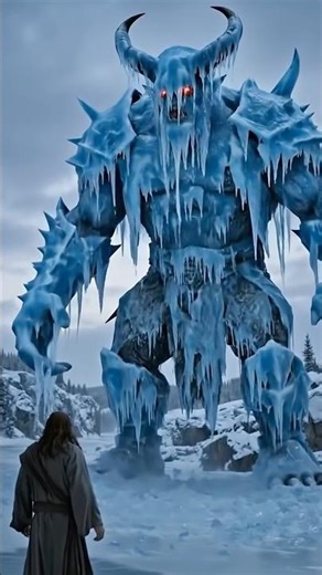 Jesus vs. Ice Demon: The Power of the Cross ⚔️ AI Art #Shorts #Jesus #god