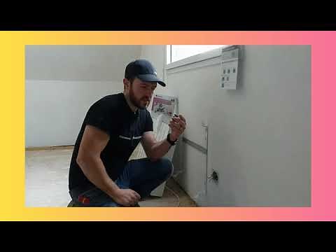 Installation of an ATLANTIC electric radiator, its Homecontrol module and cozytouch bridge!