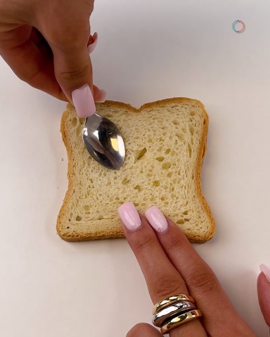Heart-shaped jam toast hack 💖