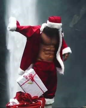 Sexy Santa at the Falls