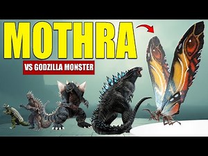 Mothra VS Godzilla Monsters | 3D Monster Size Comparison 2025