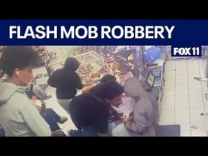 Flash mob targets 7-Eleven