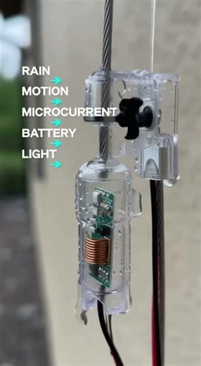 Ho I Power Rig With Rain + Wind #freeenergy #rainpower #windpower #microturbine #diyprojec #ideas