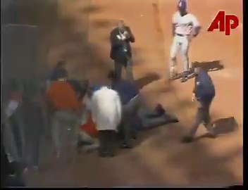 April 1, 1996. 320-lb umpire John McSherry suffers a massive heart attack and dies on the field, seven pitches into opening day in Cincinnati. The most horrific/heartbreaking thing I've ever seen in a sporting event. 😥If you don't want to watch it, please don't watch it.