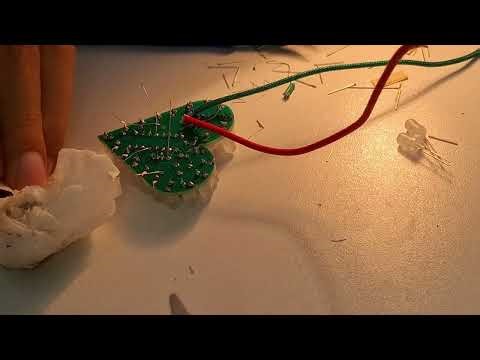 Kit electrónica DIY Led forma corazón