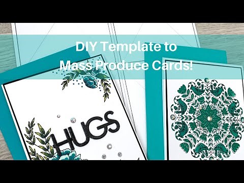 Mass Produce Cards with ONE Sheet of Card Stock! | EASY way to MASS PRODUCE CARDS!