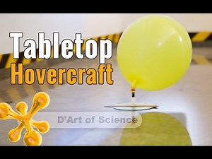 How to make a Balloon Hovercraft | with Forward Thrust | dArtofScience