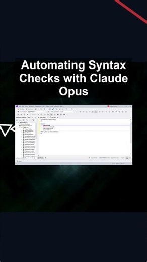 Automating Syntax Checks with Claude Opus #ai #artificialintelligence #machinelearning #aiagent