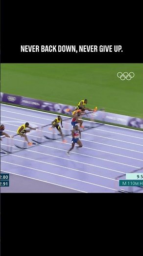 On this day, three-time world champ Grant Holloway 🇺🇸 struck Olympic gold at #Paris2024. 🥇