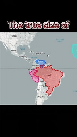 The real size of the countries