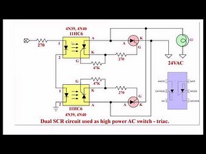 Use Dual SCRs as High Power AC Triac